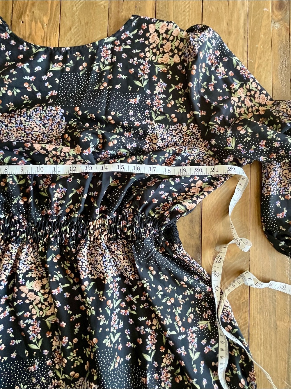 Cupshe Boho Black Floral Lace Trim Dress • Cottagecore Prairie Style US XL- NWOT - Picture 11 of 16